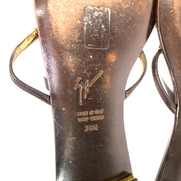 Giuseppe Zanotti Womens Fancy Bling Stone Thong Sandals Size 8.5 - Picture 11 of 12